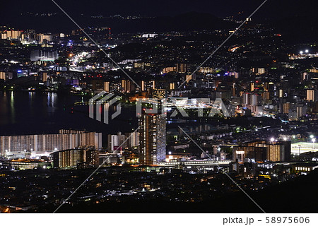 【滋賀県】大津市街地の夜景 58975606