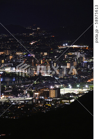 【滋賀県】大津市街地の夜景 58975613