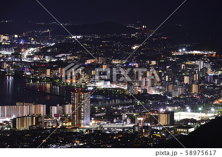 【滋賀県】大津市街地の夜景 58975617