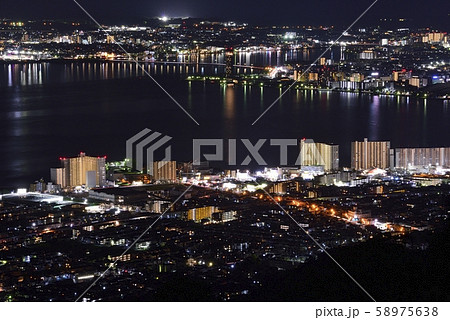 【滋賀県】大津市街地の夜景 58975638