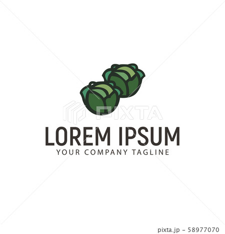 Cabbage Logo design concept template Cabbage Logo design concept template 58977070