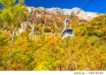《富山県》紅葉の黒部平・立山黒部アルペンルート 《富山県》紅葉の黒部平・立山黒部アルペンルート 58978580