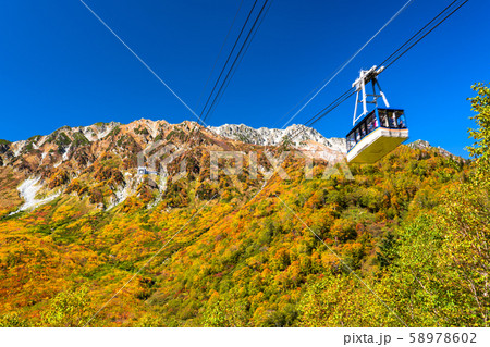 《富山県》紅葉の黒部平・立山黒部アルペンルート 《富山県》紅葉の黒部平・立山黒部アルペンルート 58978602