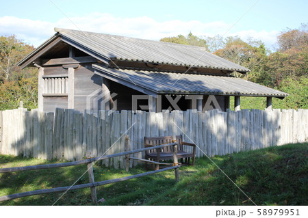 秋田城址(復元された古代水洗厠舎) 秋田城址(復元された古代水洗厠舎) 58979951