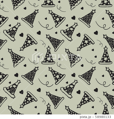 Happy birthday pattern Background with dark color 58980133