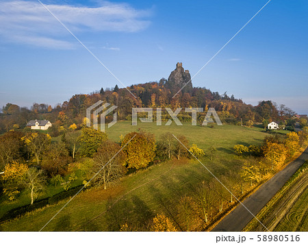 Trosky Castle in Bohemia paradise - Czech republic 58980516