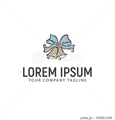 bell logo.hand drawn design concept template bell logo.hand drawn design concept template 58981368