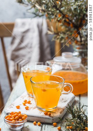 Healthy sea buckthorn tea 58981887