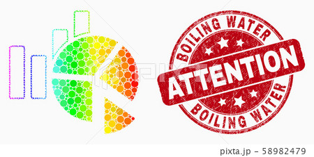 Vector Spectral Dot Statistics Charts Icon and Distress Boiling Water Attention Stamp Seal Vector Spectral Dot Statistics Charts Icon and Distress Boiling Water Attention Stamp Seal 58982479