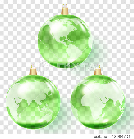 Earth globe 3D icon, glossy planet, vector Earth globe 3D icon, glossy planet, vector 58984731