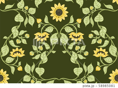 Sunflower. Seamless pattern Sunflower. Seamless pattern 58985081