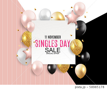 November 11 Singles Day Sale Abstract Background.. 58985178