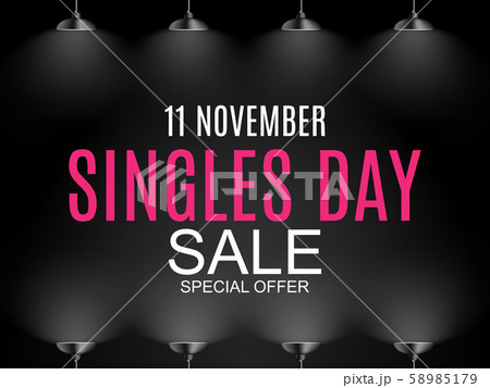 November 11 Singles Day Sale Abstract Background.. 58985179
