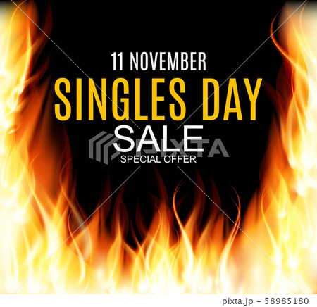 November 11 Singles Day Sale Abstract Background.. 58985180