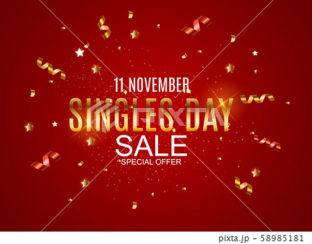 November 11 Singles Day Sale Abstract Background.. 58985181