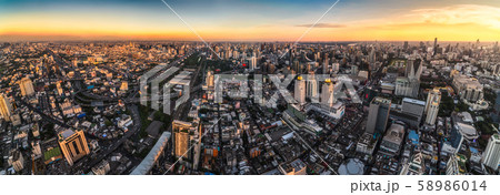 Bangkok Cityscape at Sunset Bangkok Cityscape at Sunset 58986014