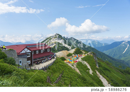 燕岳　テント 58986276