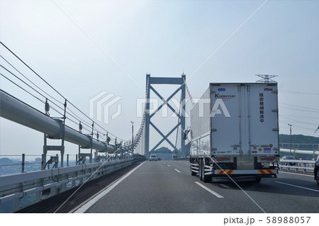 山陽道関門橋542kmポスト付近 58988057