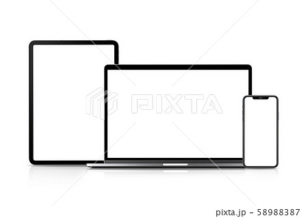 スマートフォン ノートパソコン タブレット端末の画面合成用素材の写真素材 57 スマートフォン ノートパソコン タブレット端末の画面合成用素材の写真素材 57