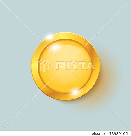 gold coin on bright 58989106