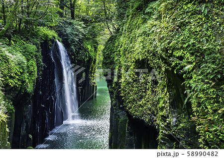 宮崎の絶景 美しい高千穂峡 58990482