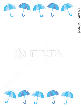 Umbrella Frame Vertical Stock Illustration