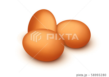 eggs on white 58993280