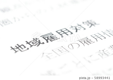 地域雇用対策 地域雇用対策 58993441