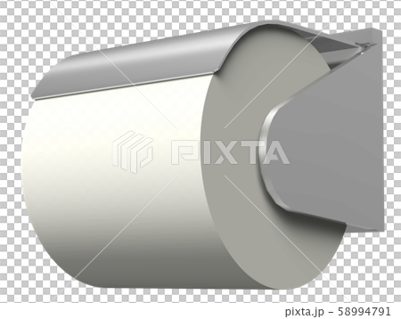 トイレットペーパーホルダーのイラスト素材