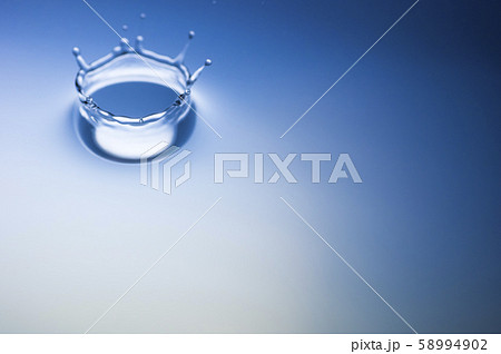 ウォータークラウンの写真素材