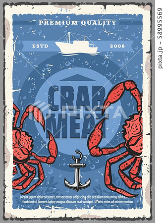 Seafood crab, fishing and food gourmet restaurant 58995569