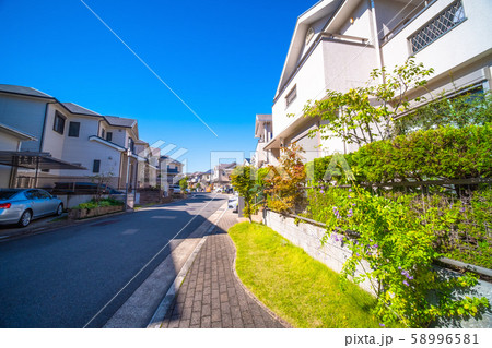 電柱のない住宅街 電柱のない住宅街 58996581