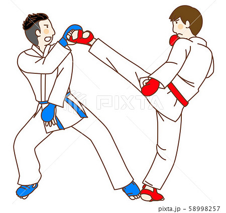 Karate Kumite Stock Illustration 5957