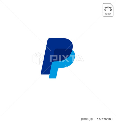 paypal icon or logo vector design illustration 58998401