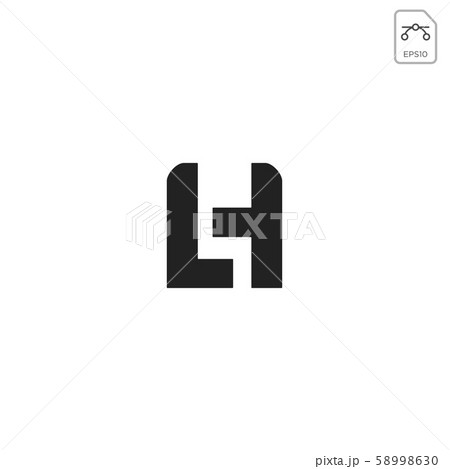 initial LH logo design or icon vector isolated initial LH logo design or icon vector isolated 58998630