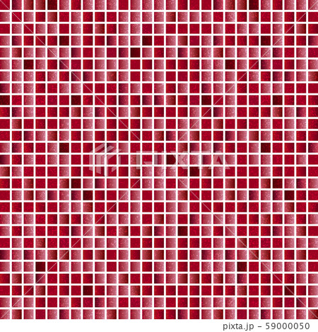 赤　モザイク　背景 59000050