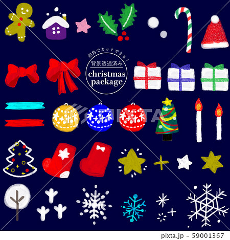 クリスマス 手描きセット 59001367