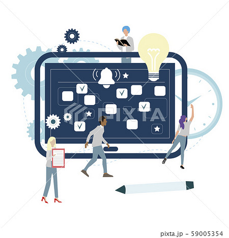 Planning week and month concept, vector 59005354