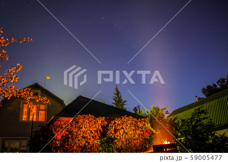 Dark night sky with stars. 59005477