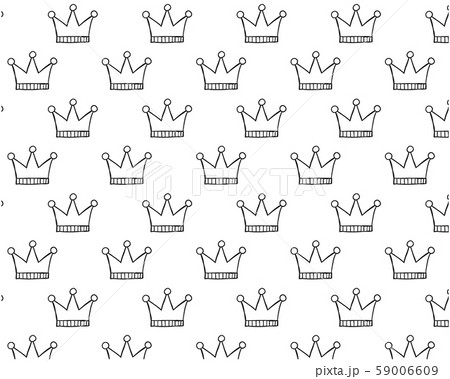 王冠 冠 背景 パターン のイラスト素材