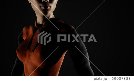 Sexy woman's breasts and nipples through the 59007383