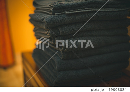 タオル　積む　サービス業 59008024