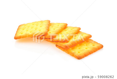 Crackers sheet on white background 59008262