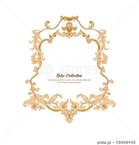 Border, frame, label In baroque, rococo, Border, frame, label In baroque, rococo, 59008430