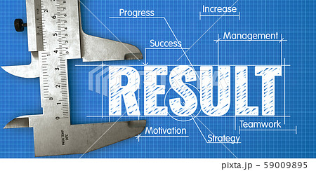 Measurement of Result. Business Concept on the Blueprint. Measurement of Result. Business Concept on the Blueprint. 59009895