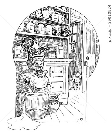 Rat Advice vintage illustration Rat Advice vintage illustration 59010924