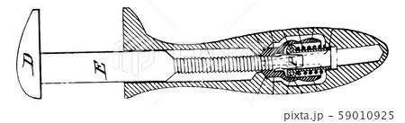 Mechanical Wrench Tool vintage illustration. Mechanical Wrench Tool vintage illustration. 59010925
