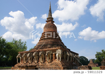 tourist attractions, wat chang lom, ancient city, sukhothai historical park, thailand tourist attractions, wat chang lom, ancient city, sukhothai historical park, thailand 59011329