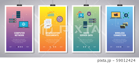 Internet banner set of technology, internet and 59012424