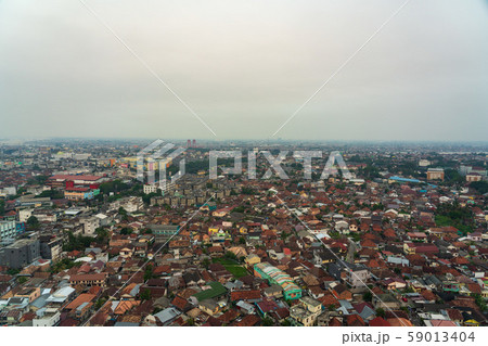 インドネシア・パレンバン都市風景 夕景 59013404